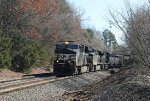 NS 3634 leads train 351 westbound